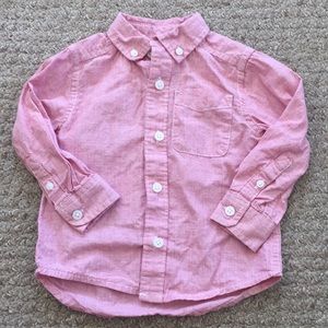 The Children’s Place red button up shirt 12-18M!